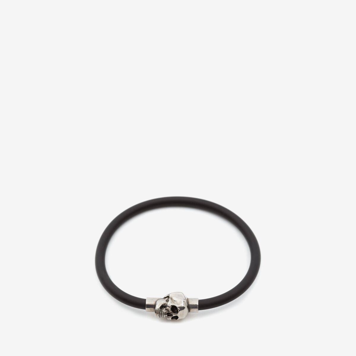 ALEXANDER MCQUEEN - Rubber cord Skull Bracelet - Item 7058461AAIK8560